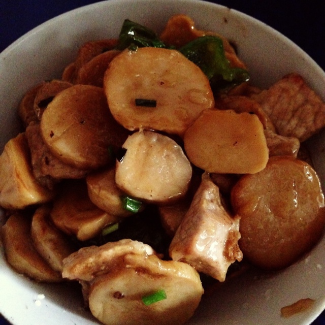 杏鲍菇炒肉片