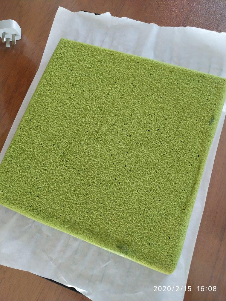 抹茶红豆蛋糕卷