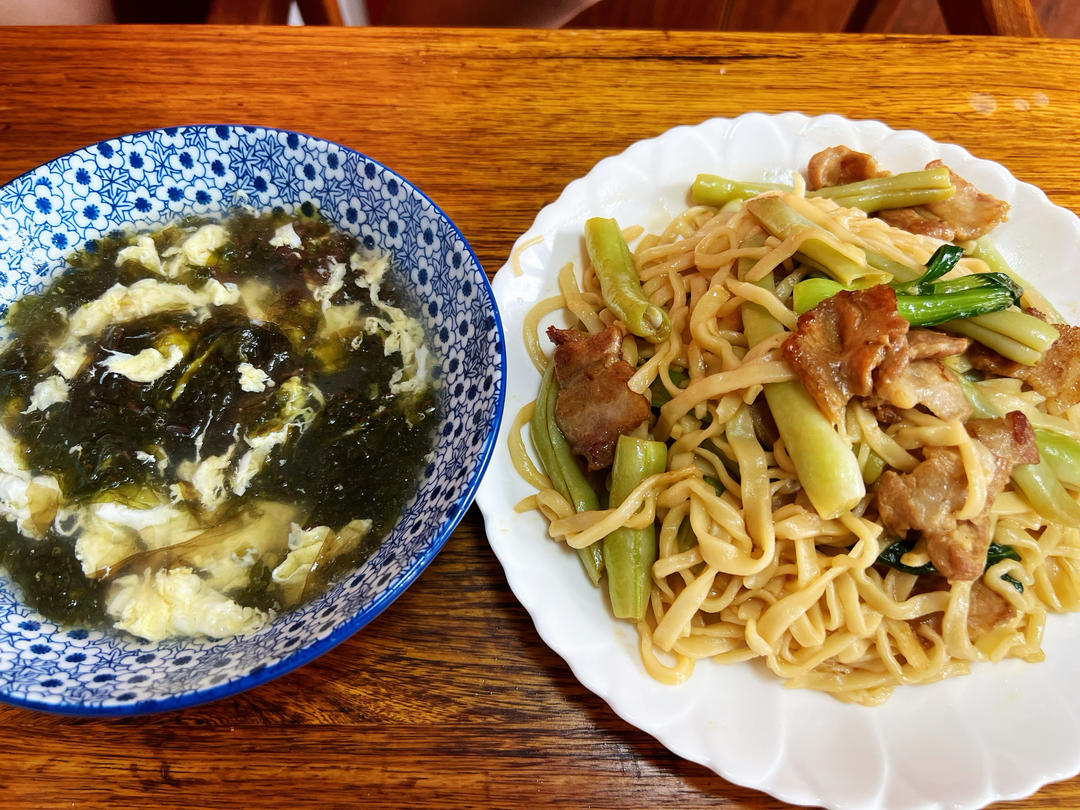 地道老北京扁豆焖面 豆角焖面 太好吃小心吃撑哦