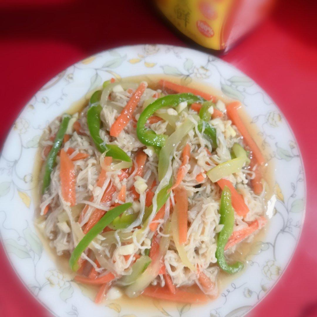 凉拌金针菇