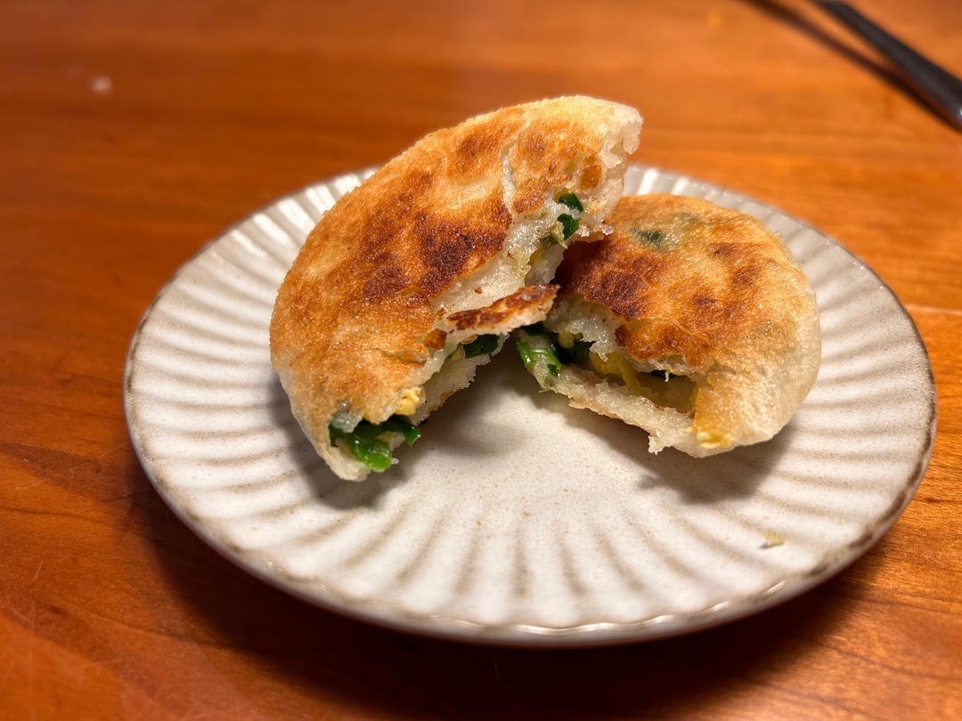 不用揉面的发面韭菜饼