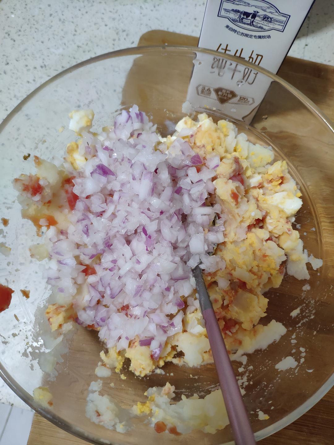 吃一口，超治愈的土豆泥沙拉的做法 步骤6