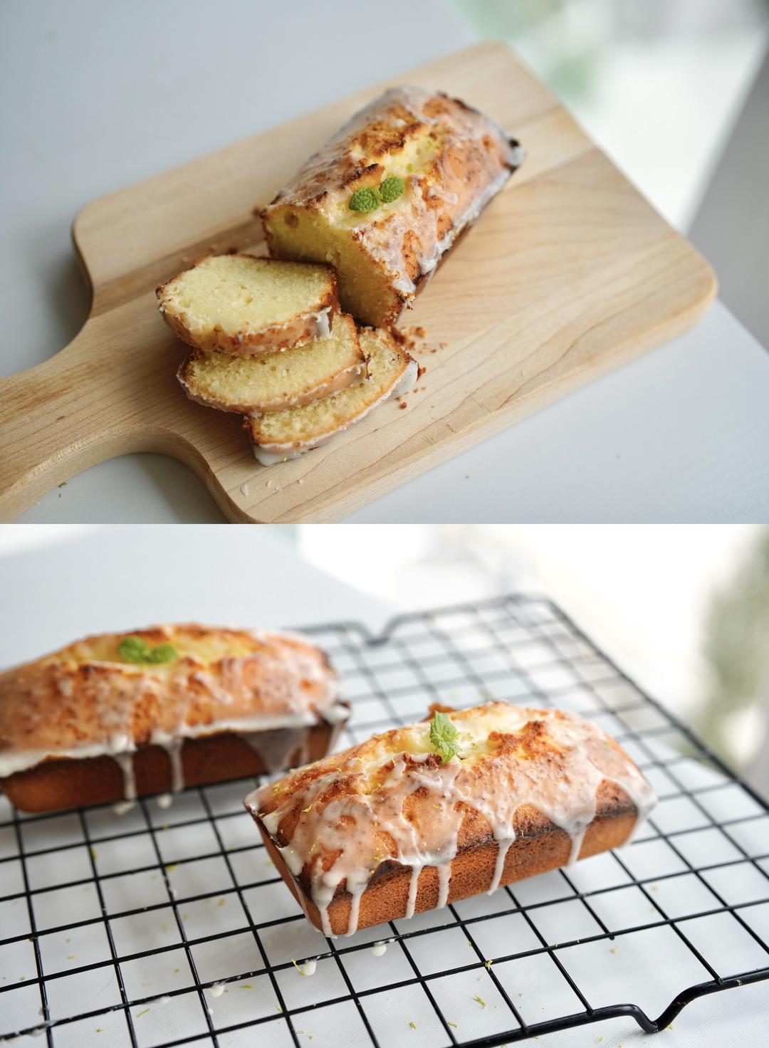 柠檬糖霜磅蛋糕～