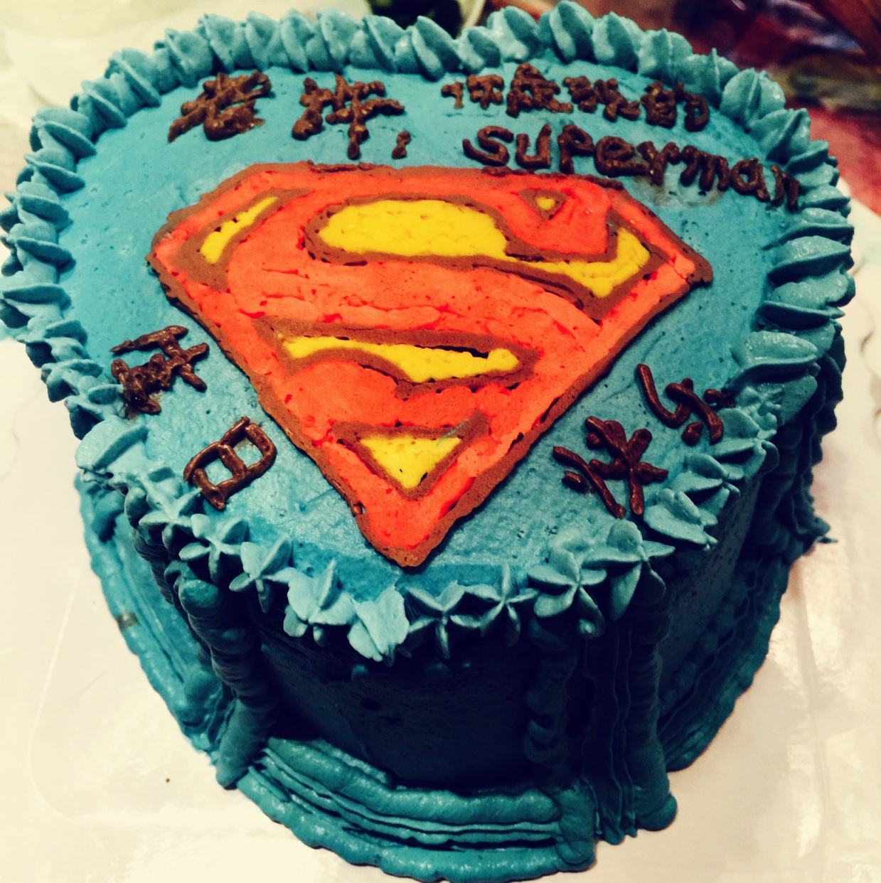 奶油霜转印蛋糕（彩铅漫画质感）