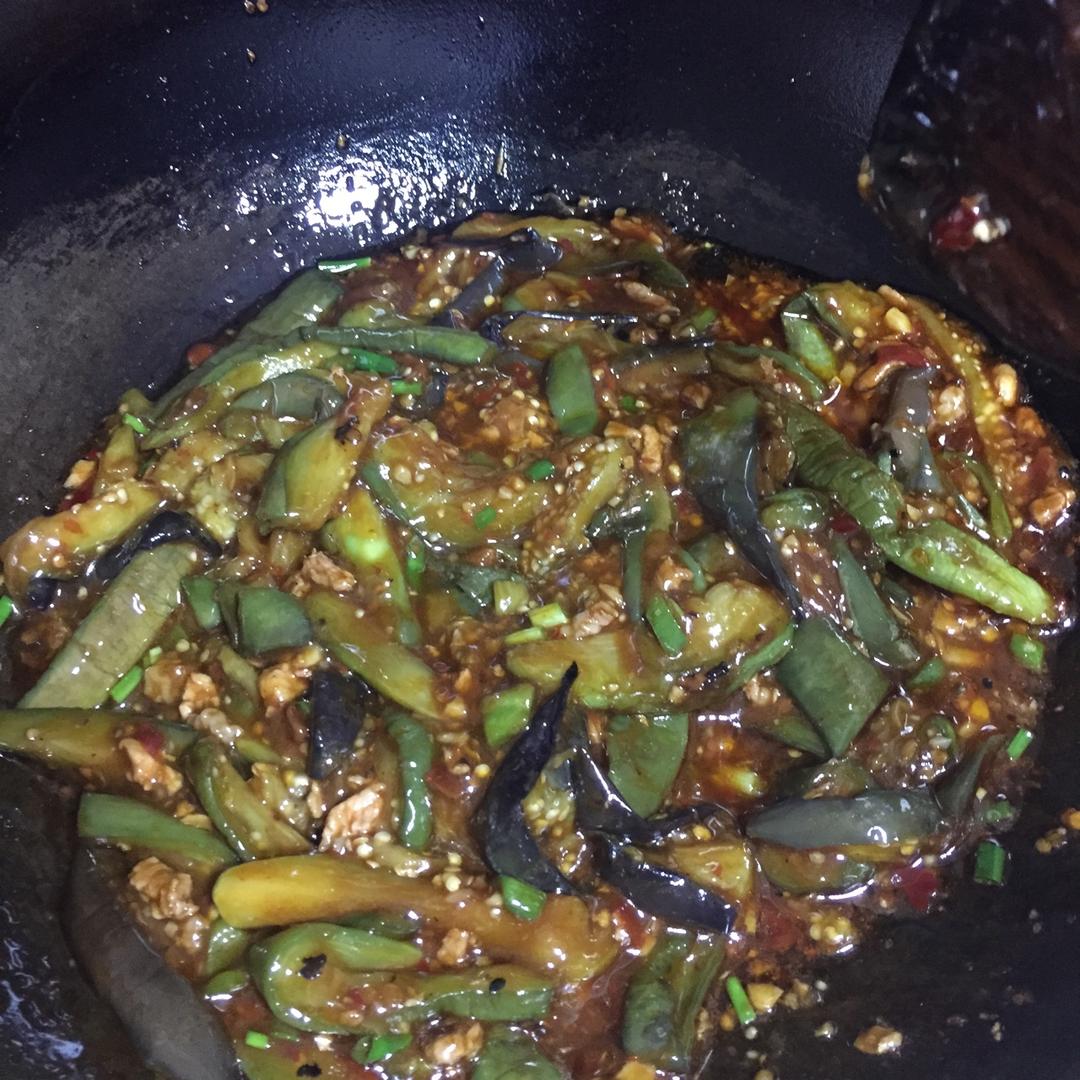 红烧肉沫茄子