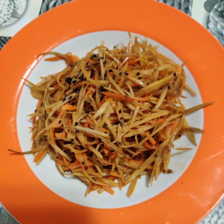 日式炒牛旁丝きんぴらごぼう