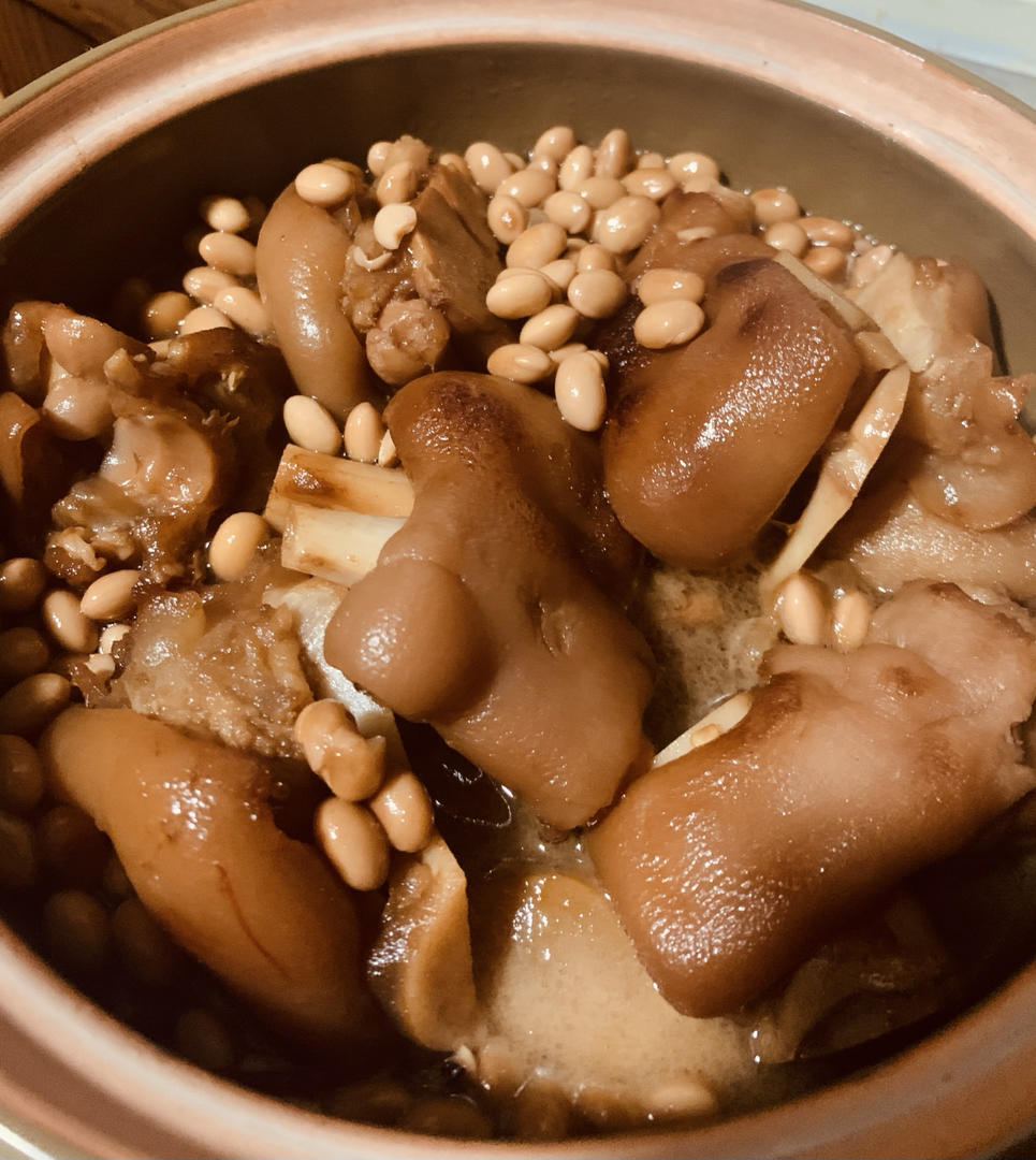sandlisa做的流口水的黄豆炖猪蹄
