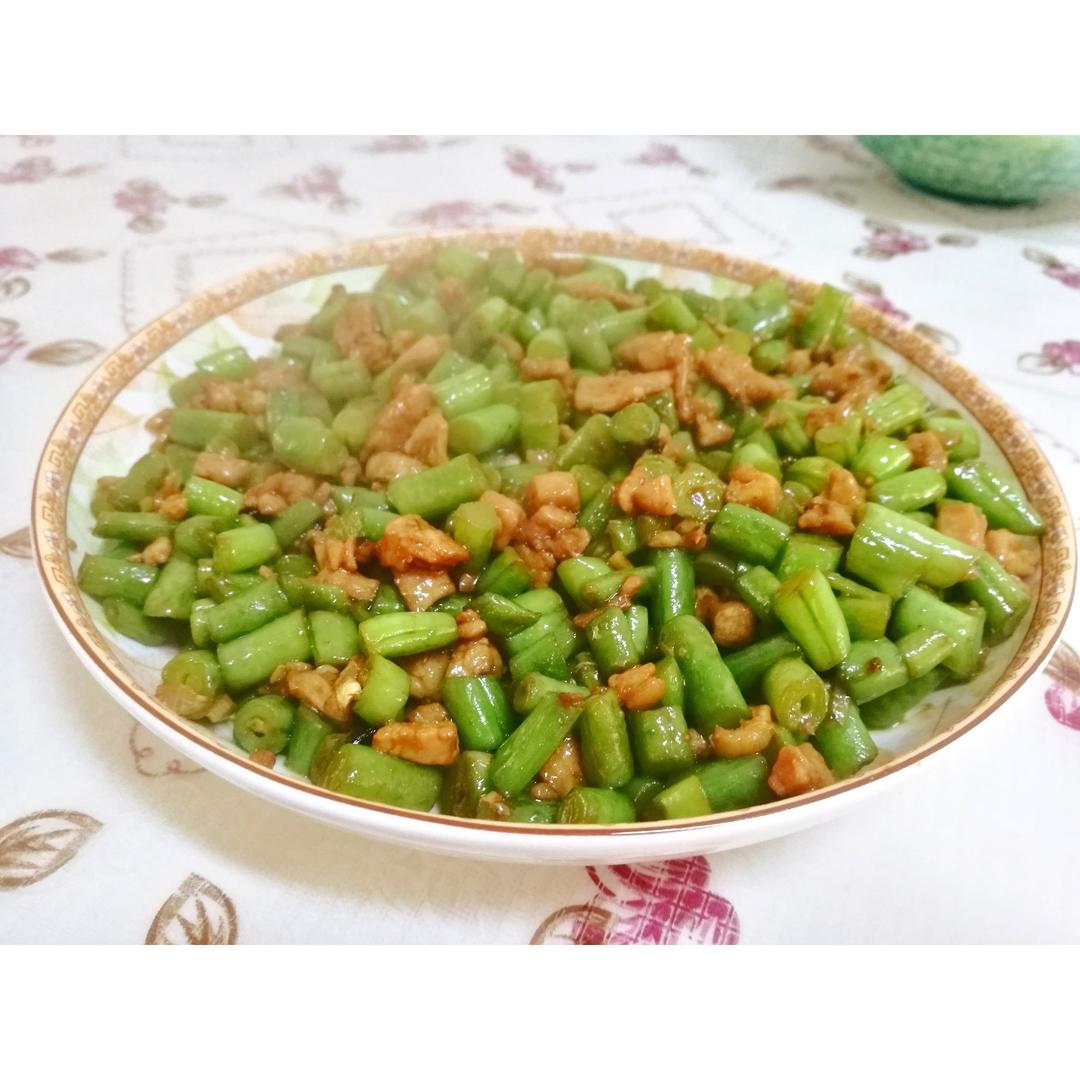 肉沫豆角下饭菜
