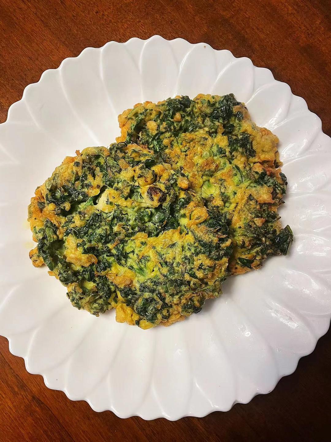 荠菜蛋饼