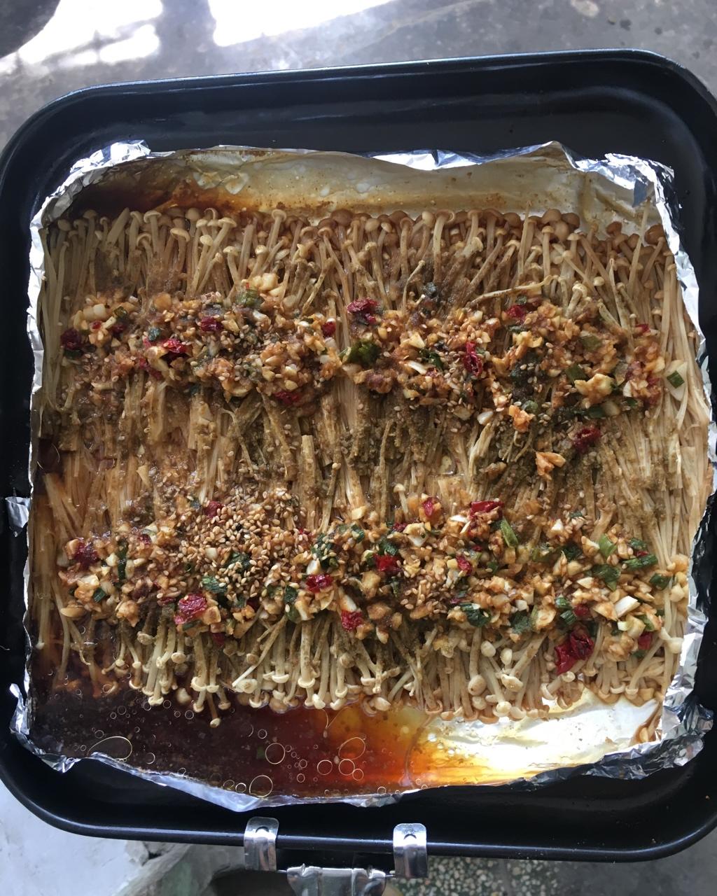 蒜蓉烤金针菇（烤箱版）