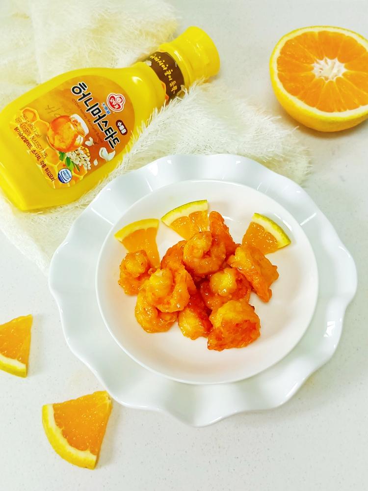 蜂蜜芥末虾球~夏日开胃黄金小炸弹