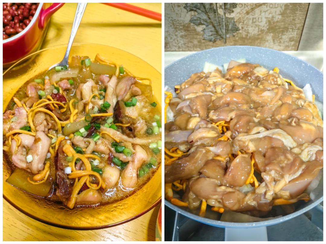 冬瓜虫草花鸡腿（桑拿鸡）