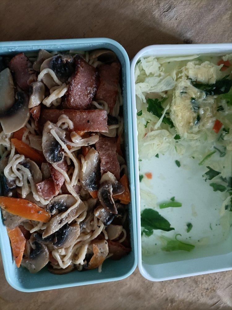 快手减脂餐 白酱意大利面🍝