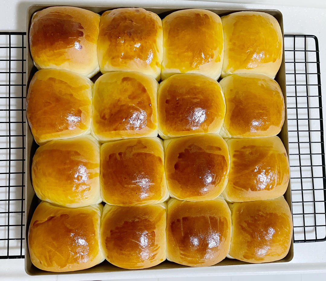 鲜奶油小餐包（一次发酵）
