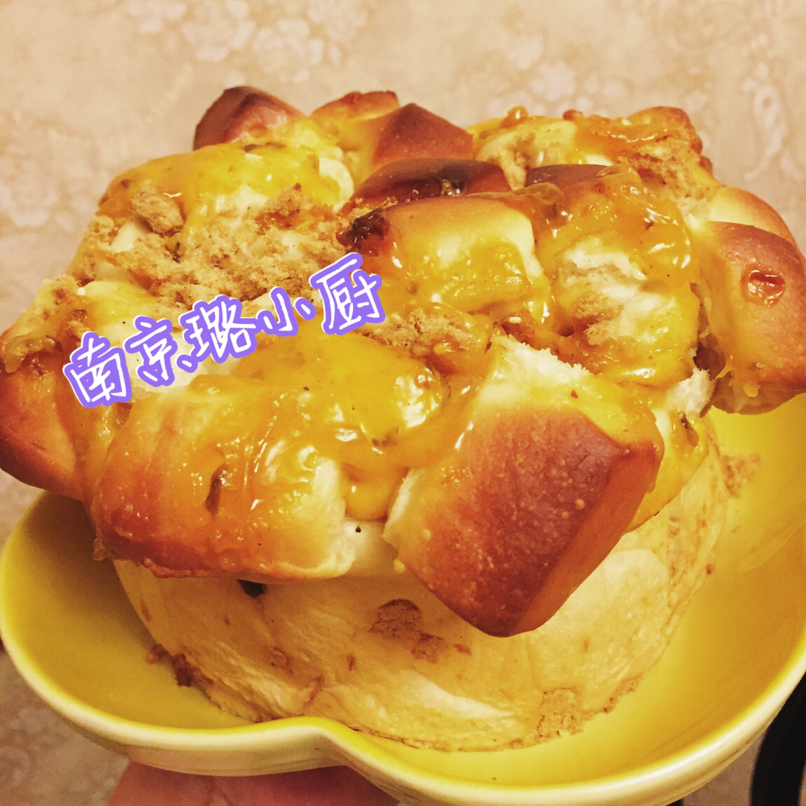 肉松手撕面包—超软会爆浆的面包哟