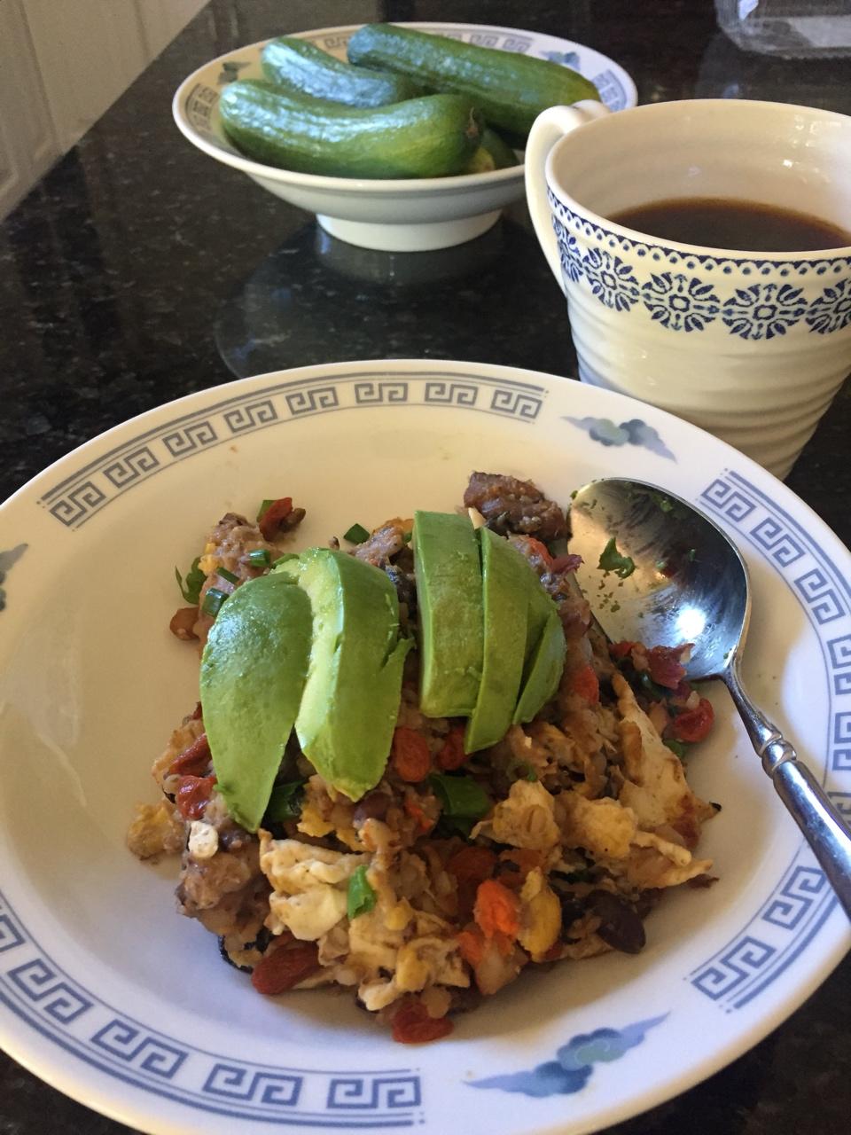 减脂健康版肉菜合一手抓饭（电饭锅版）