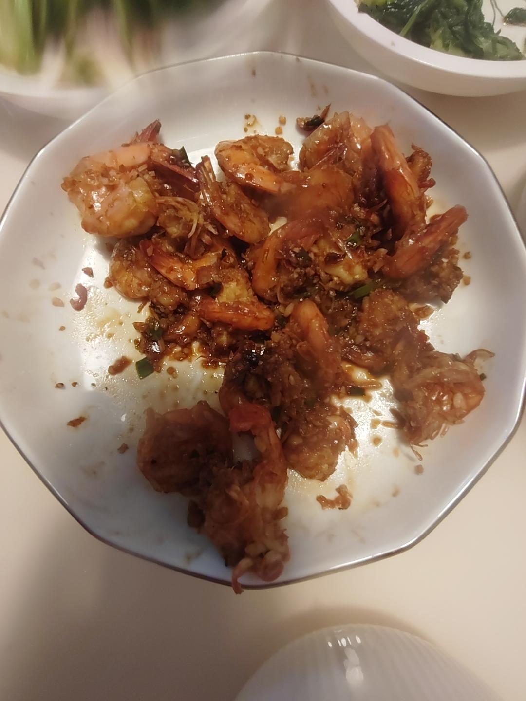 不再吃白灼虾（蒜香大虾）