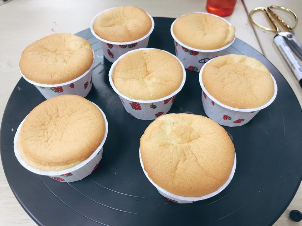 纸杯蛋糕 8寸戚风蛋糕的量