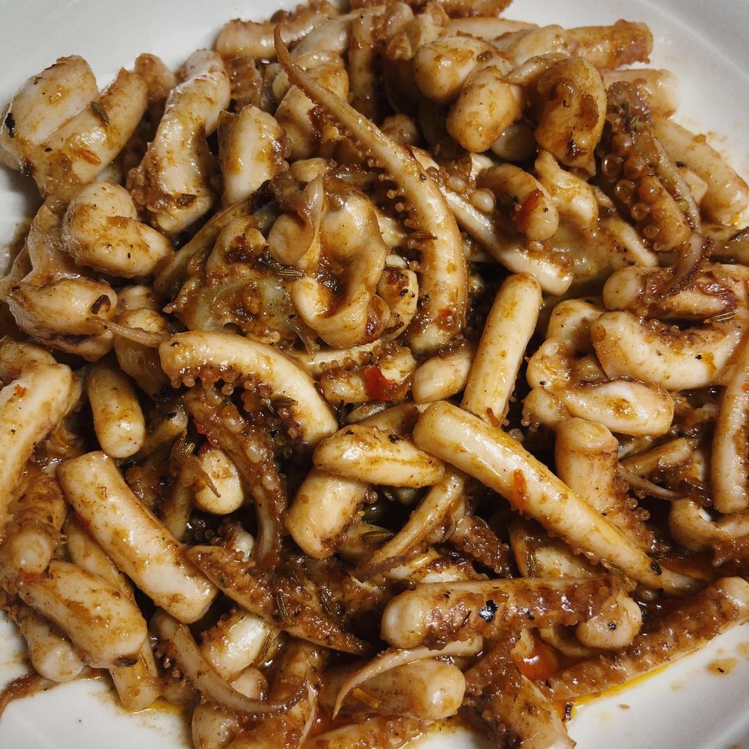 香辣鱿鱼须 赛过铁板的味道