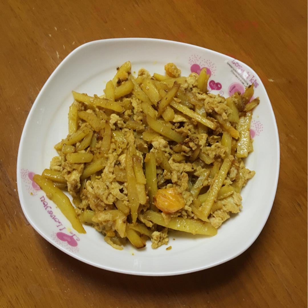 鸭蛋与土豆伴侣（鸭蛋炒土豆）