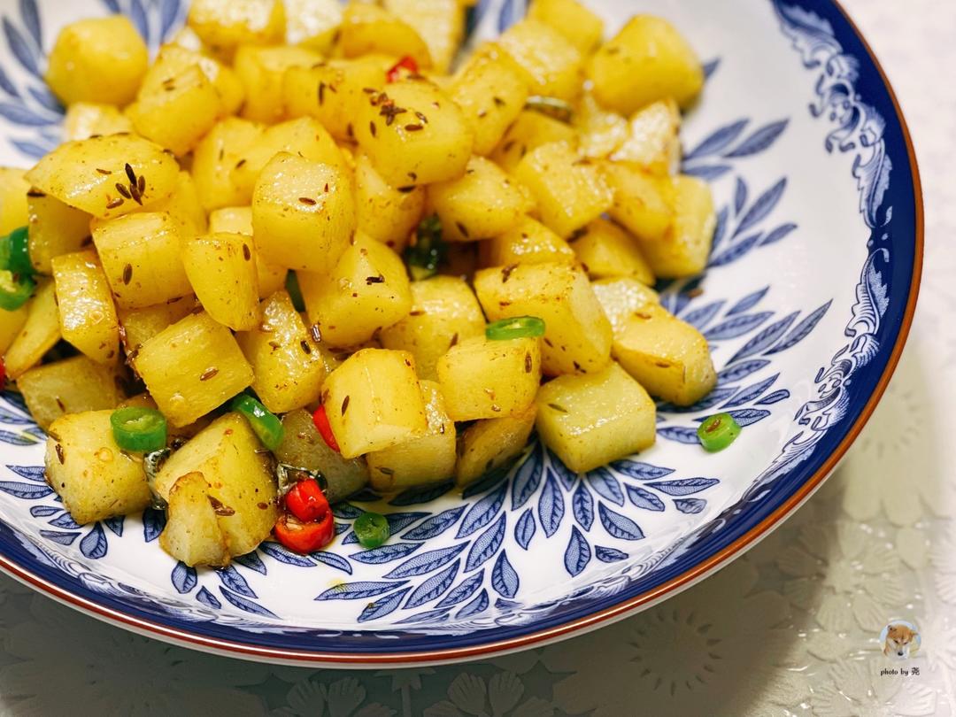 孜然土豆丁的做法