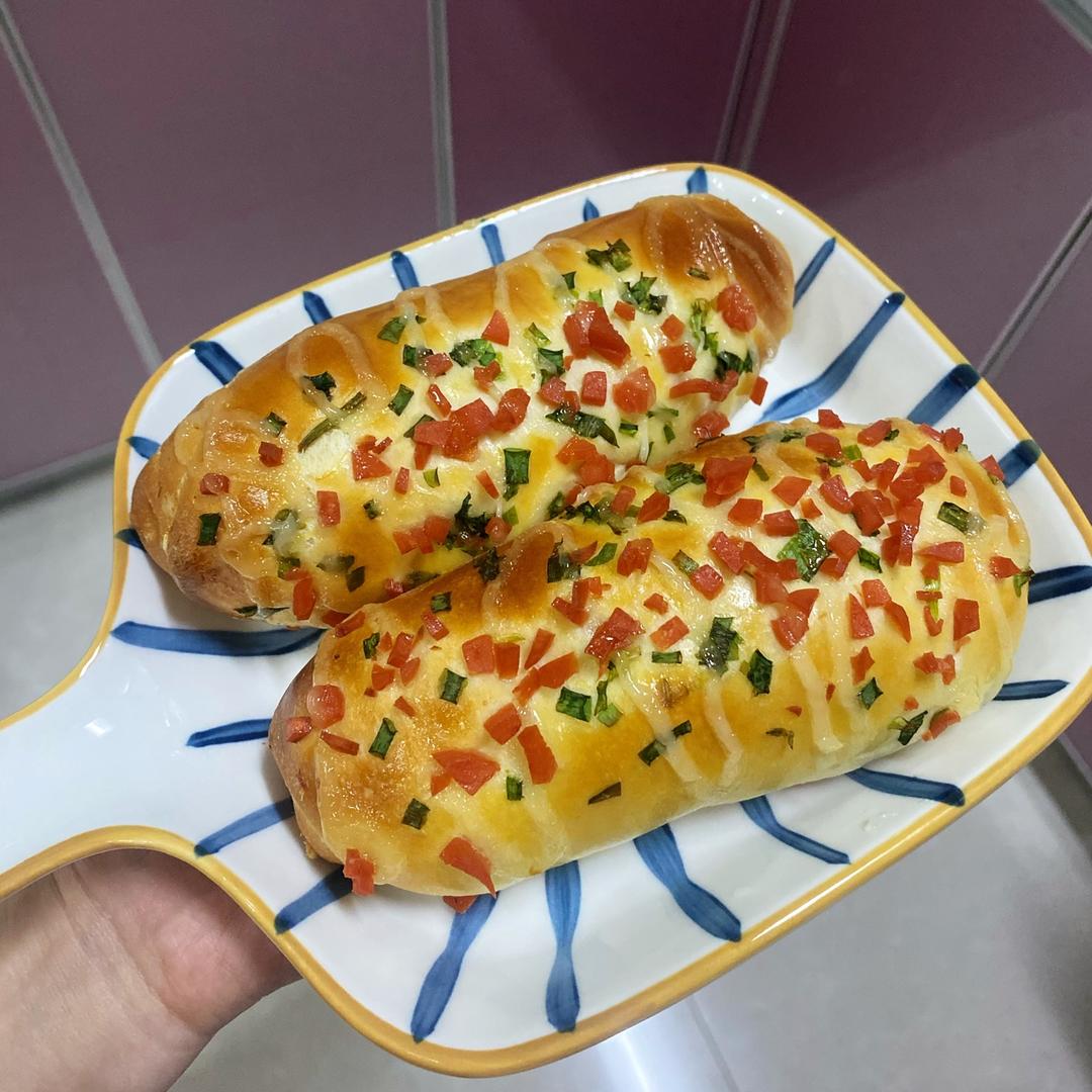 香葱火腿肉松面包