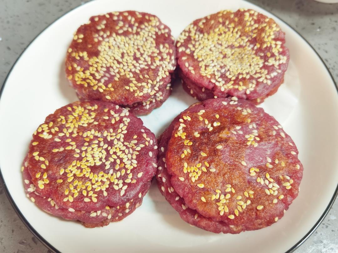 紫薯糯米饼