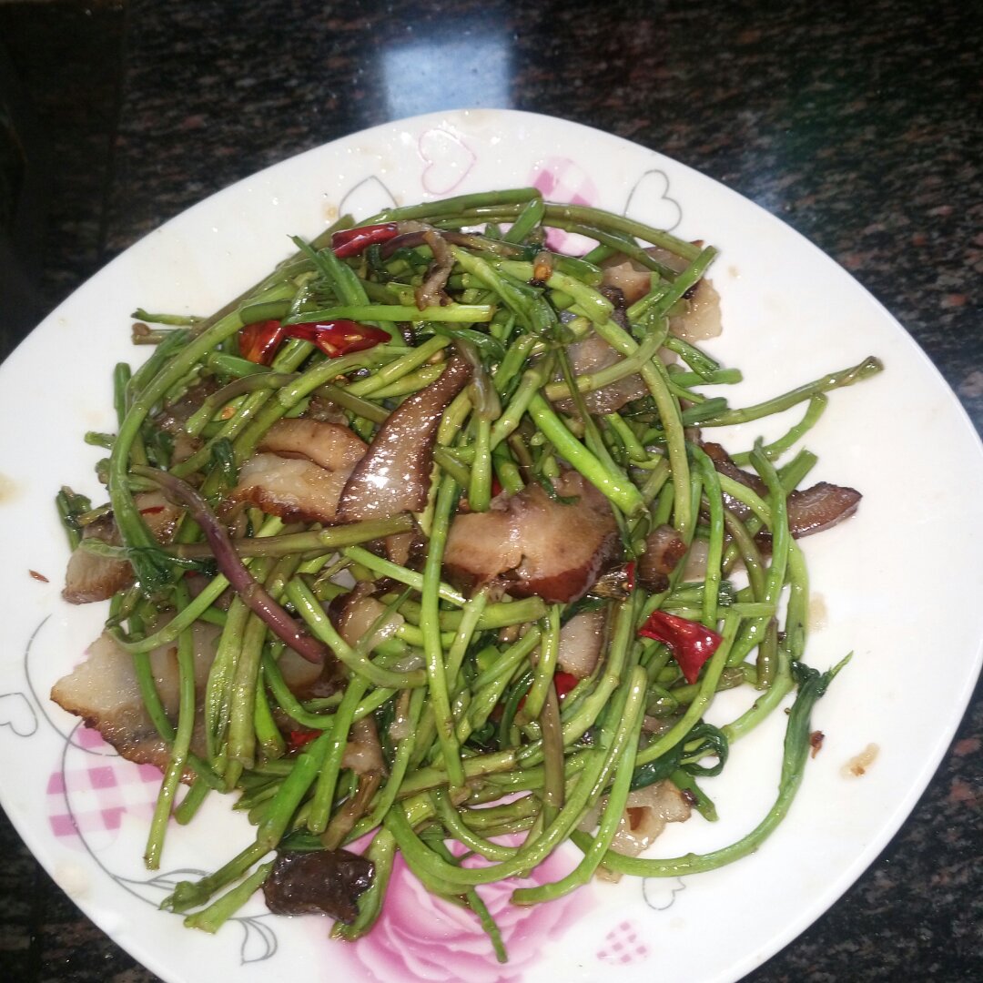 藜蒿炒腊肉