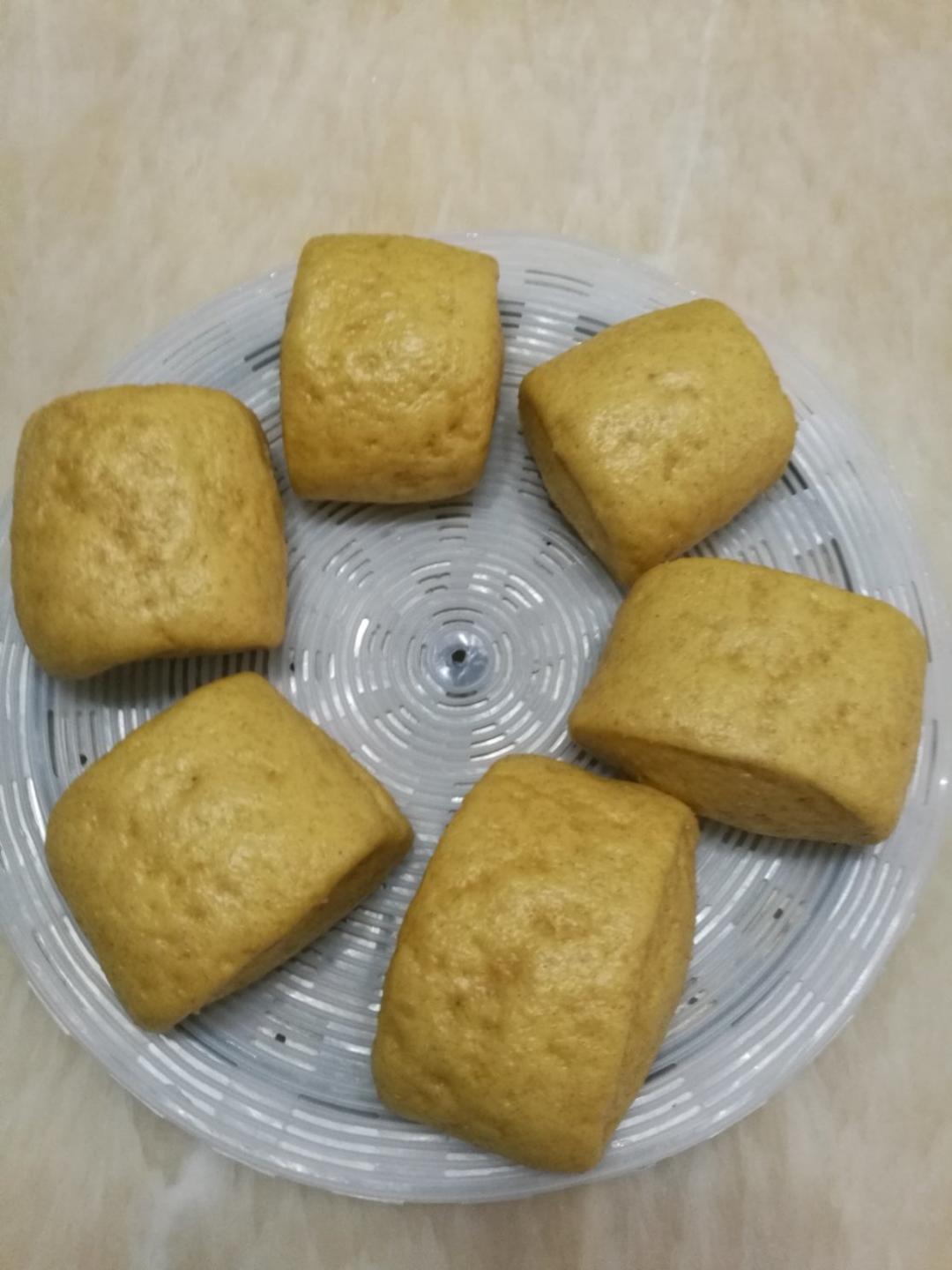 【减脂必备】无糖全麦南瓜馒头