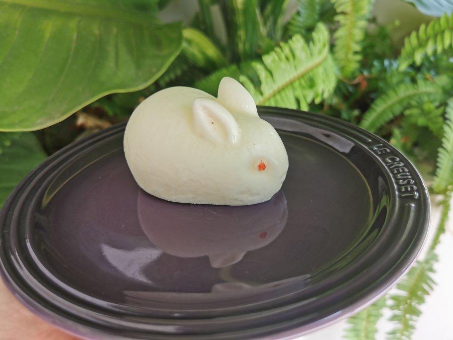 桃心心桃做的兔子布丁