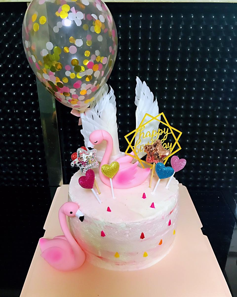 气球蛋糕 火烈鸟蛋糕 火烈鸟梦幻气球蛋糕