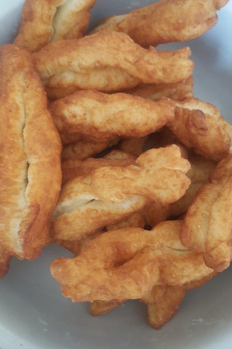 自制无泡打粉油条