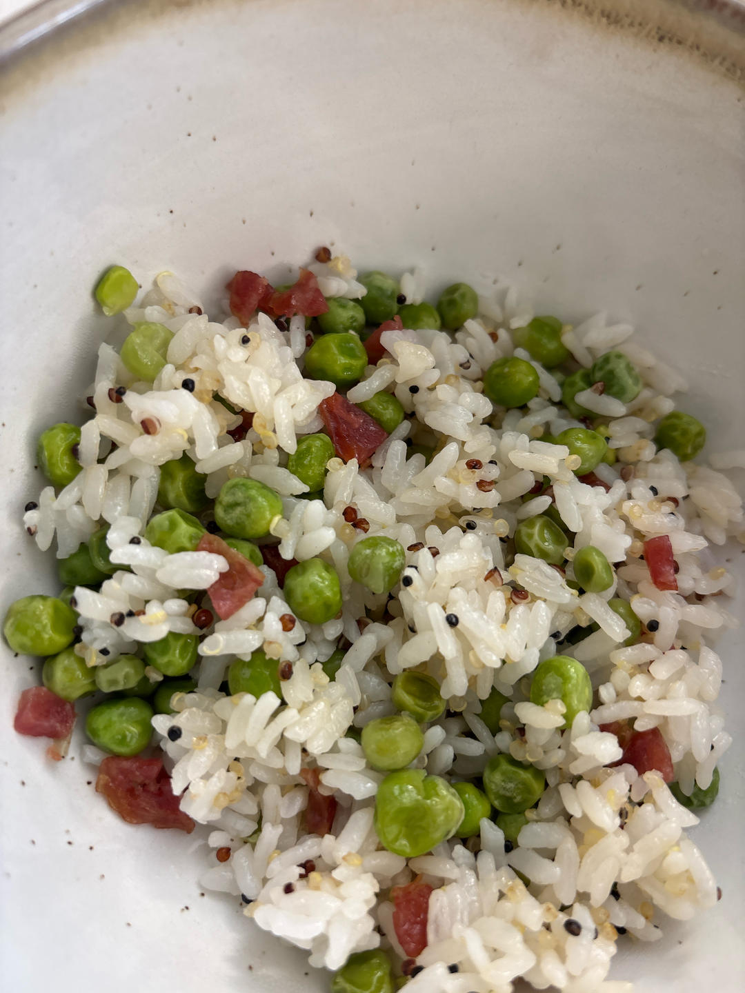 香甜脆嫩豌豆饭！（新吃法！不是大米豌豆腊肠一起下锅煮那种）
