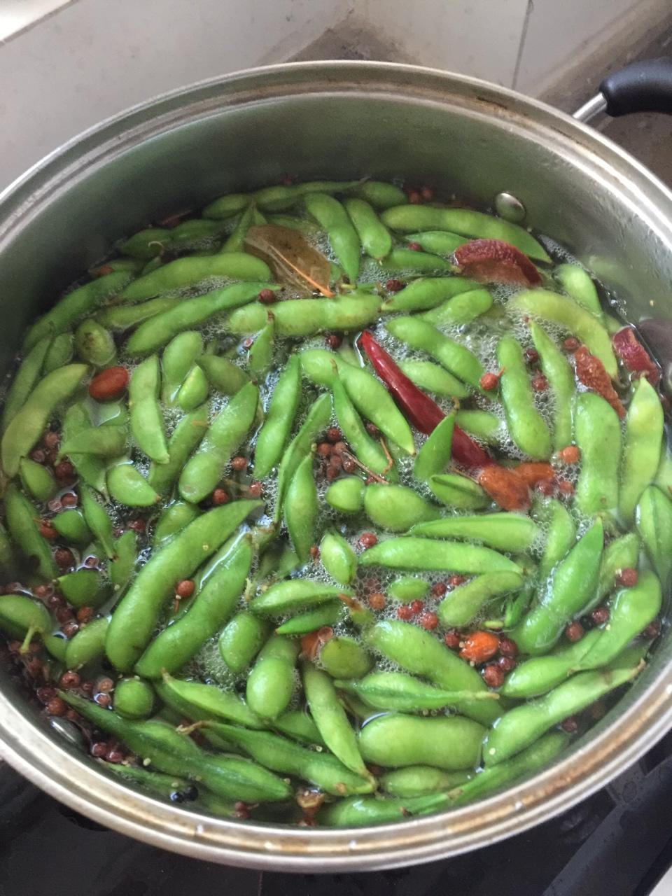 香辣煮毛豆.五香毛豆