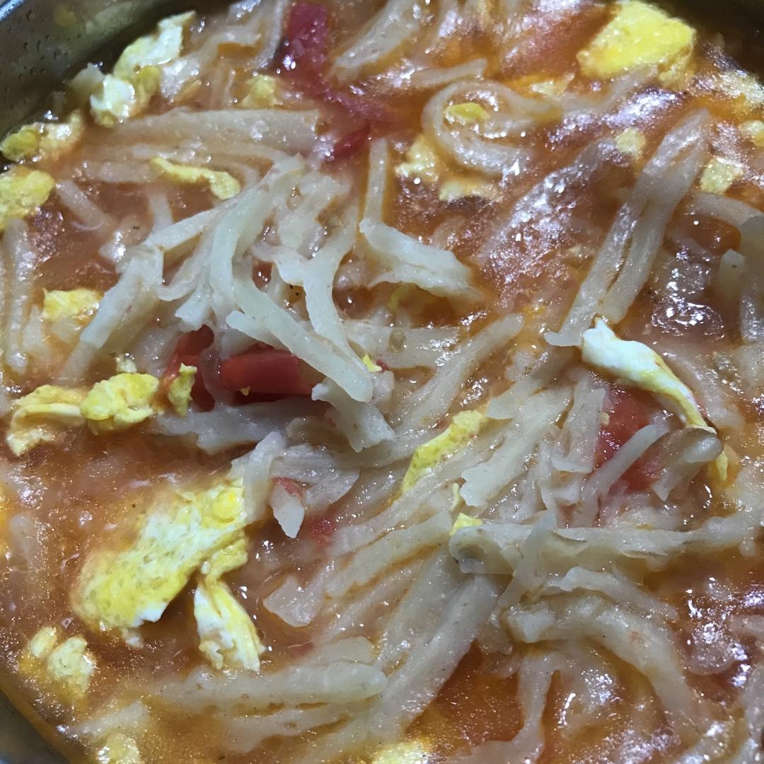 西红柿鸡蛋烩饼