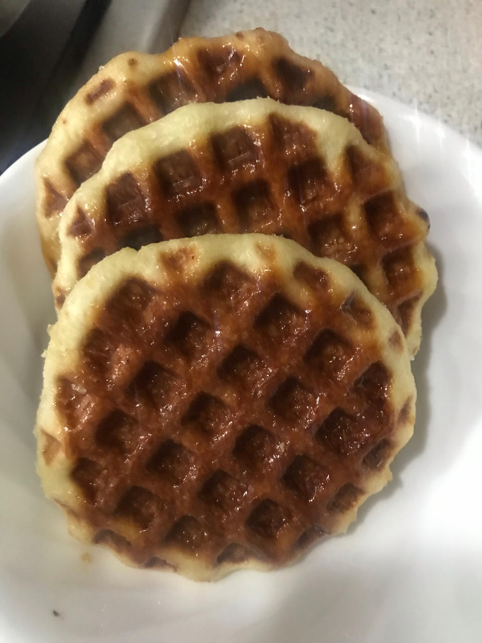 焦糖比利时华夫饼