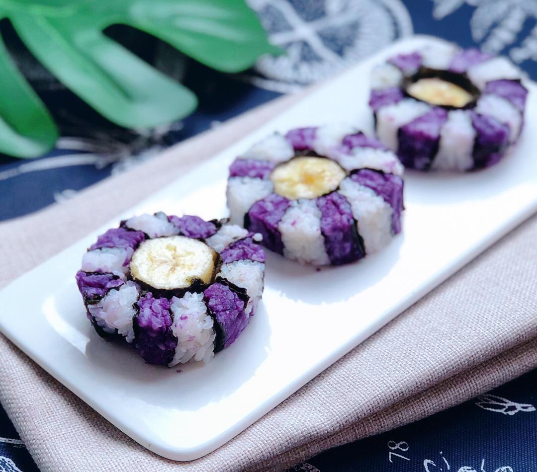 紫薯香蕉花朵寿司饭团🍙的做法