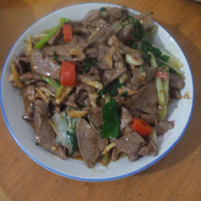 泡椒炒猪肝