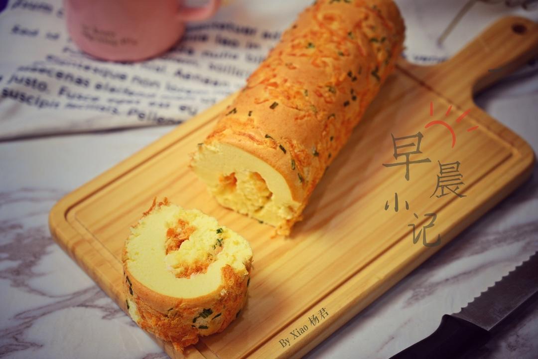 香葱肉松肥蛋糕卷～