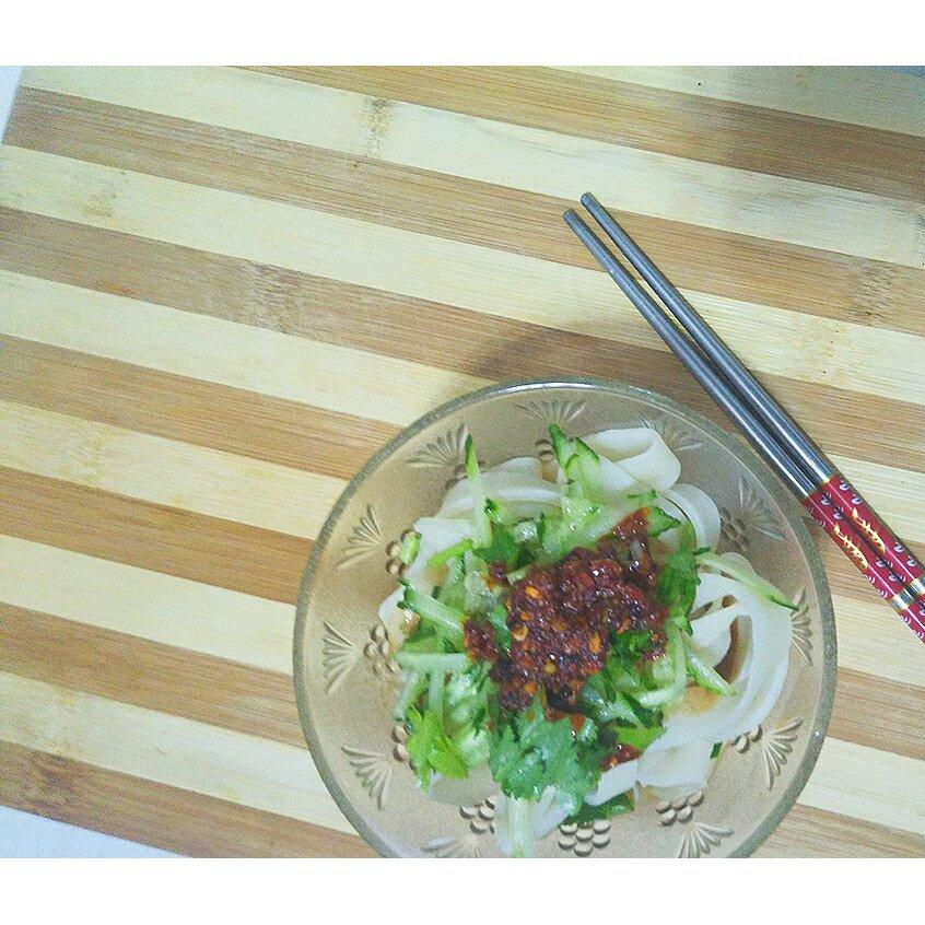 不用水洗的自制凉皮，零失败