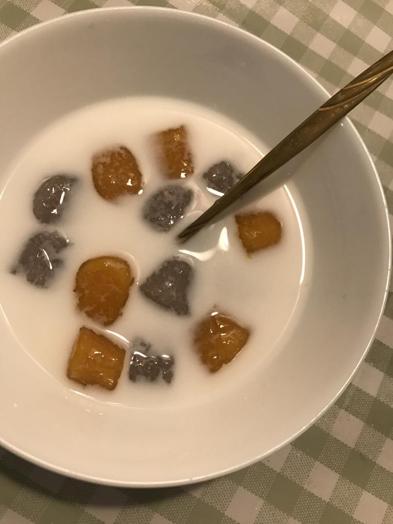 自制三色芋圆1⃣️（附上窍门详细比例）
