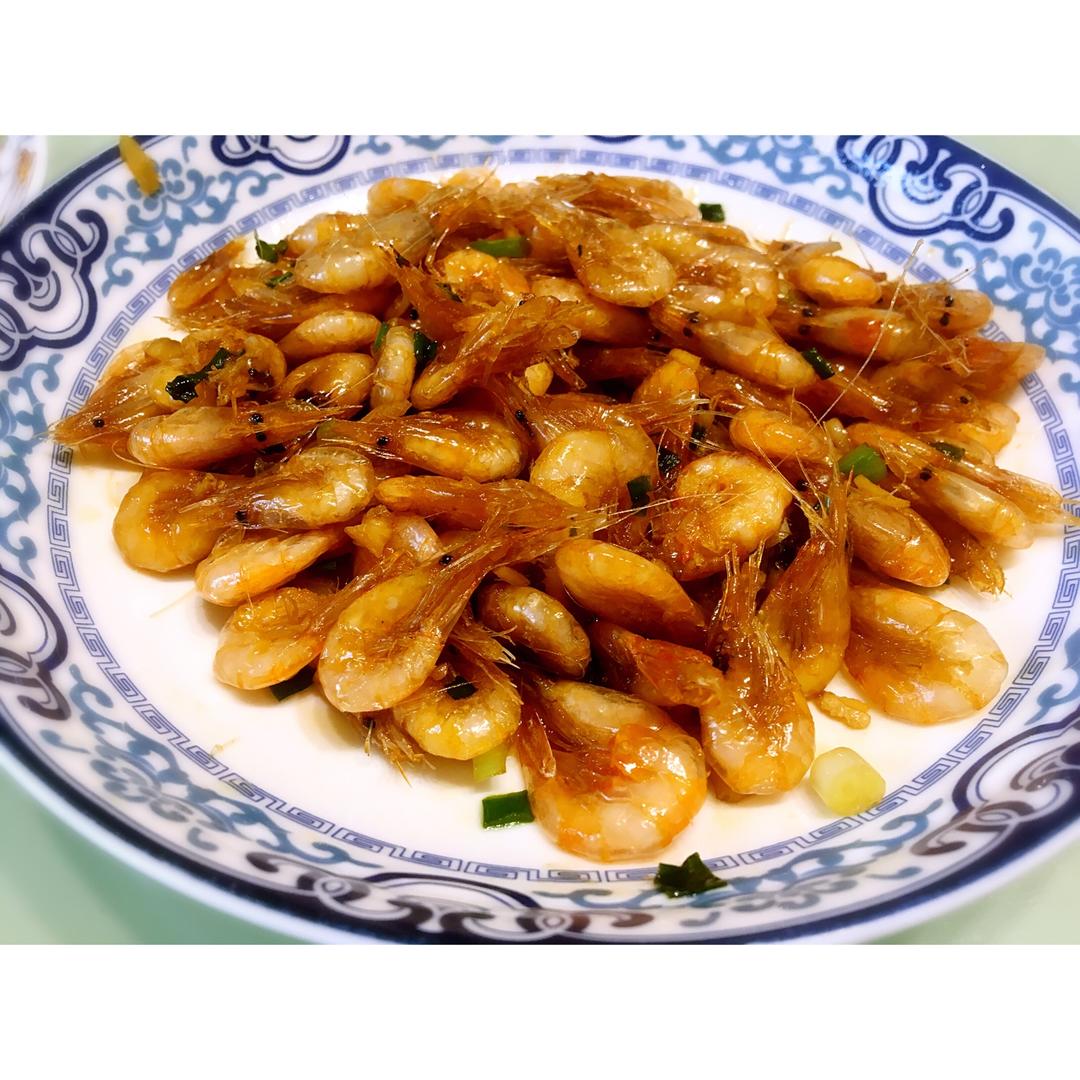 兰色月光qkod做的油爆白米虾