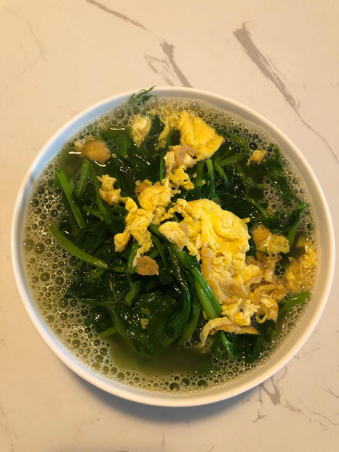 豌豆尖鸡蛋汤‼️♨️
