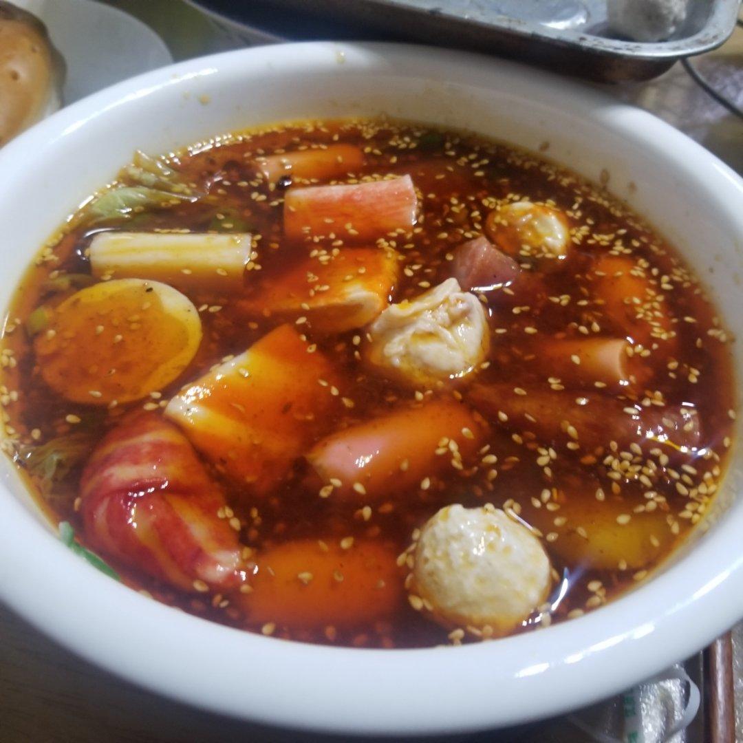 很好吃的冷锅串串
