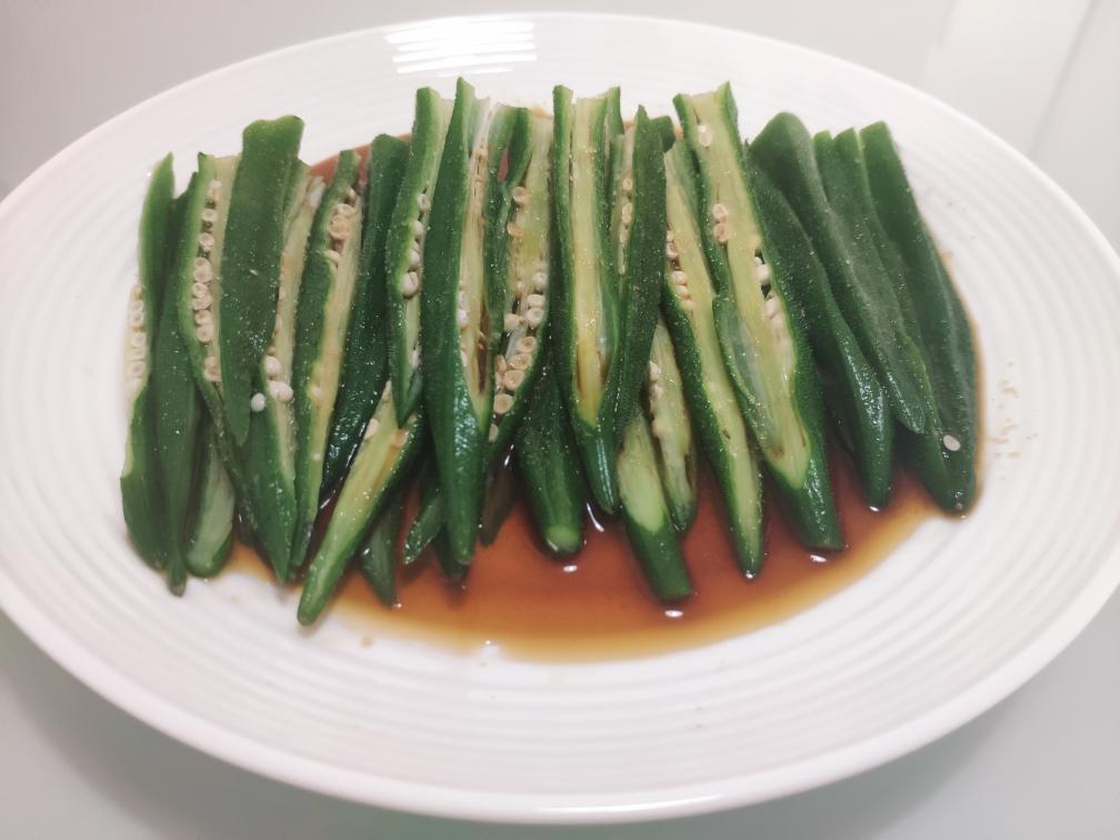 捞汁秋葵