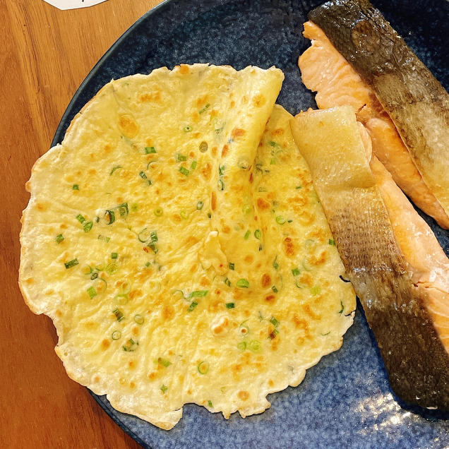 早餐香葱鸡蛋饼