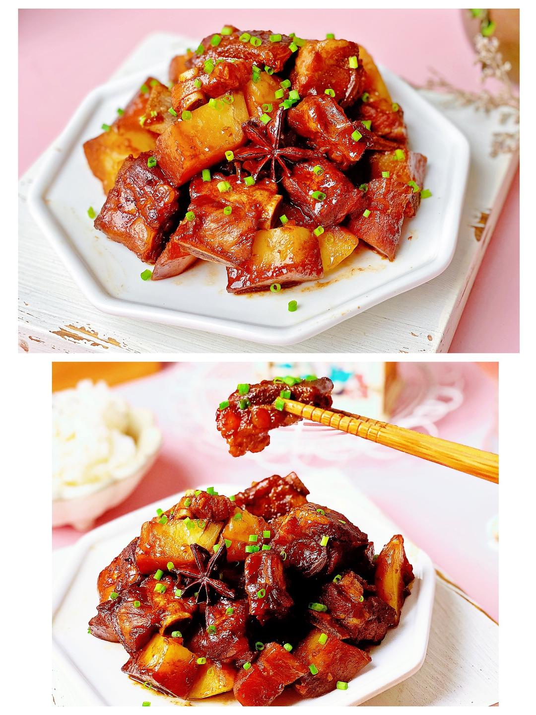 超级下饭的土豆排骨💕超快手【松下压力锅】的做法