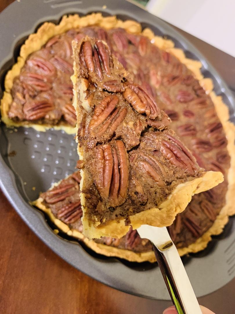山核桃派/碧根果派 Pecan pie 低卡低热量版