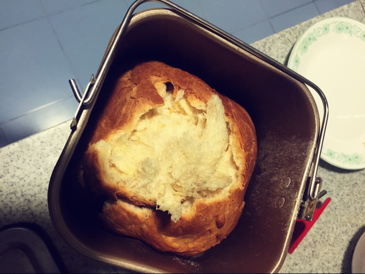 超级好吃的原味面包（面包机版）