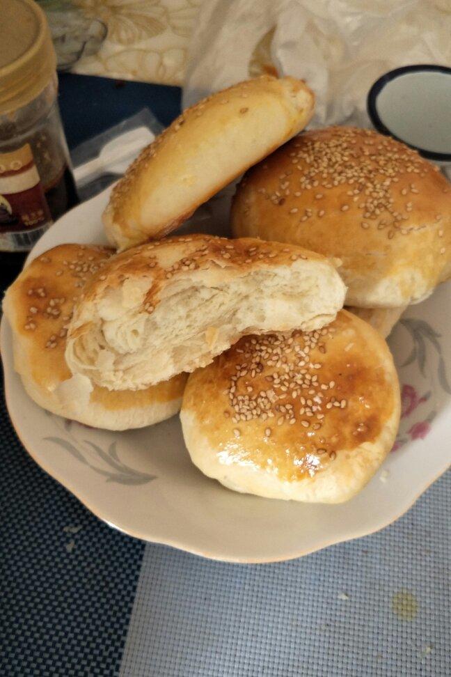 俩莹宝妈做的油盐千层烧饼